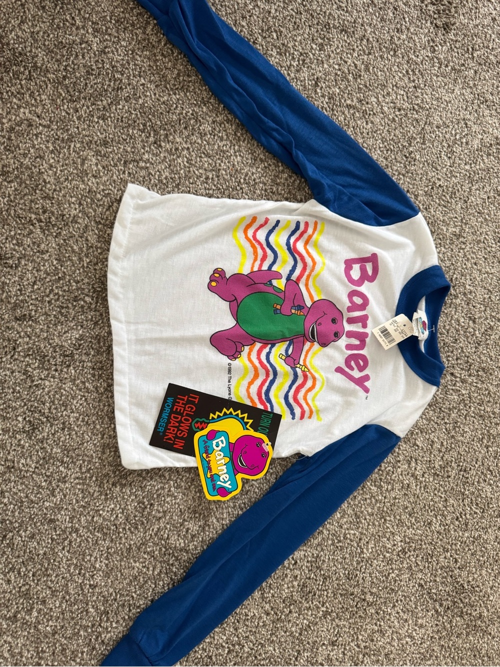 Barney Glow in the Dark Long Sleeve ShiBarney Glow in the Dark Long Sleeve Shirt
